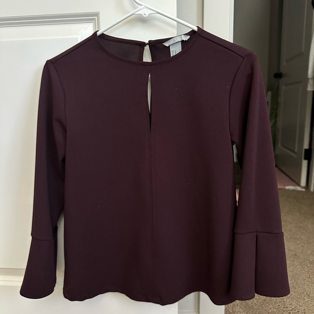 H&M Deep Burgundy Women's Blouse